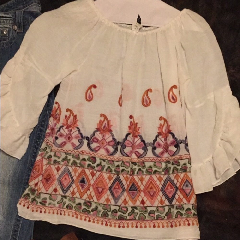 Embroidered top